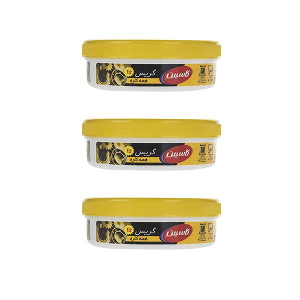 گریس کاسپین مدل multipurpose وزن 125 گرم بسته سه عددی